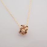 Italian Beat Dorica Necklace. In 14K Rose/Pink Gold