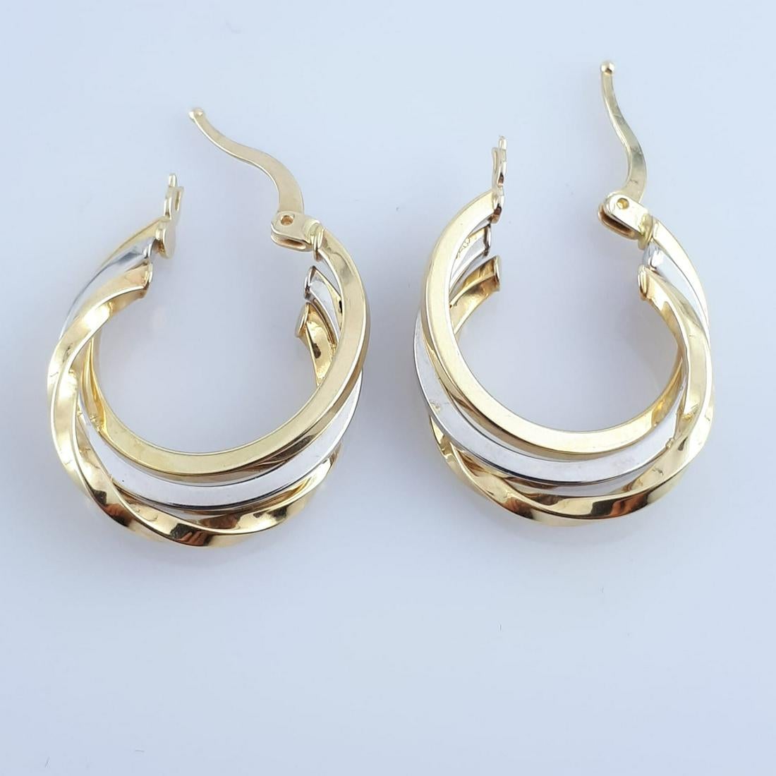 14K Yellow and White Gold - Earring - Image 5 of 5