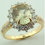 18K Diaspore Color Change Ring- Total 2,70 ct