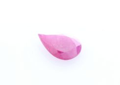 Loose Pear Shape Burmese Ruby 1.37 Carats