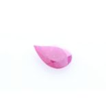 Loose Pear Shape Burmese Ruby 1.37 Carats