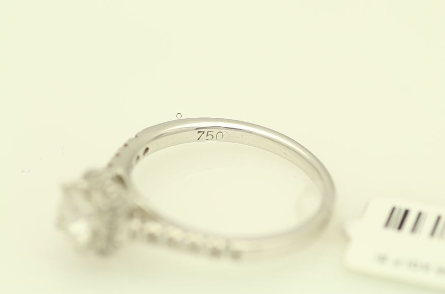 18ct White Gold Halo Diamond Ring 0.70 Carats - Image 5 of 6