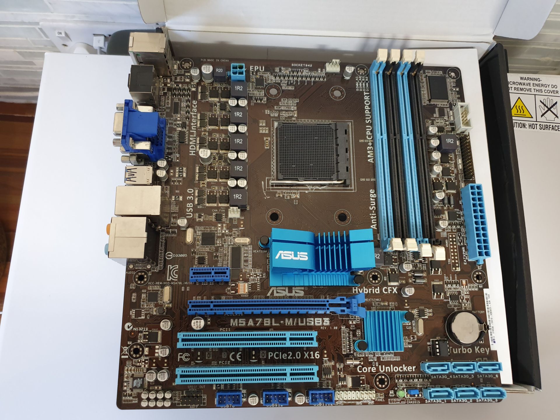 Asus M5A78L-M Plus Usb 3 Motherboard (Untested) - Image 4 of 4