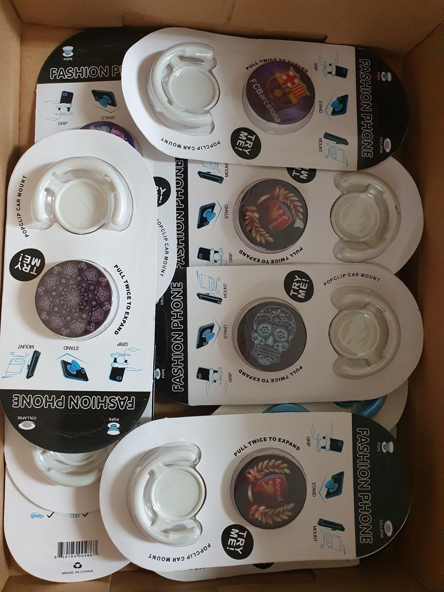 Mix Styles Pop Sockets Rrp £30