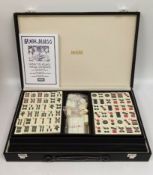 Stunning Jacques London Mahjong Set In Leather Case