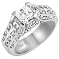 14Ct White Gold Single Stone Princess Cut Diamond Ring - Image 7 of 16