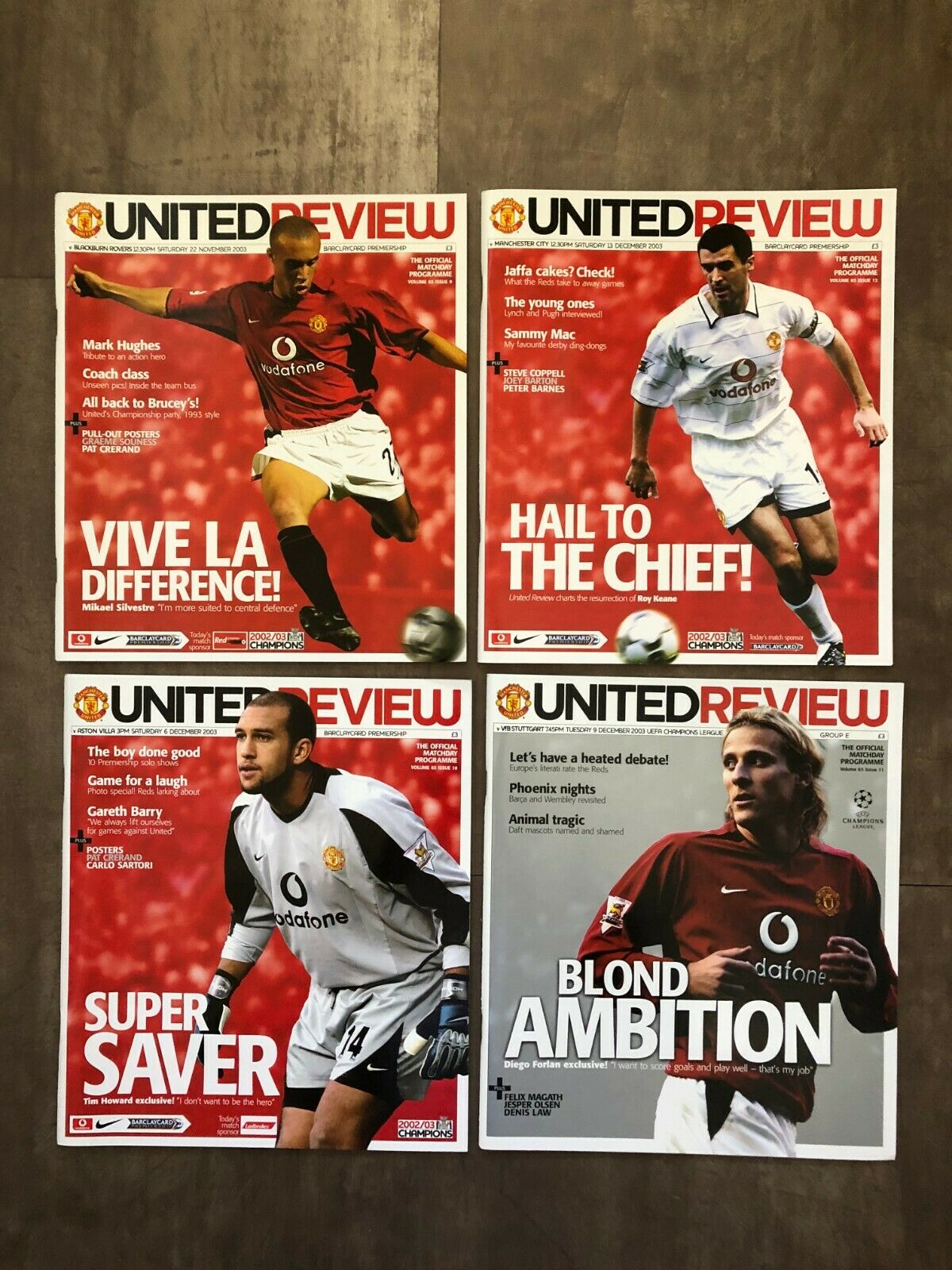 Manchester United Home Programmes 2003-2004 Season - Image 2 of 6