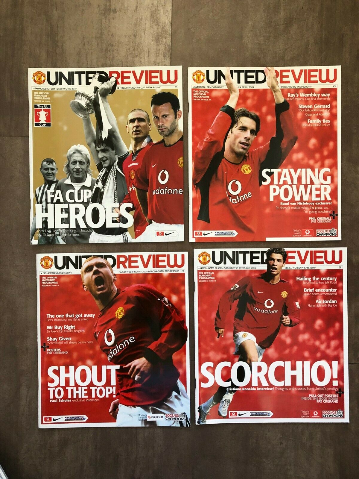 Manchester United Home Programmes 2003-2004 Season - Image 4 of 6