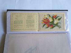 An Album Of 1930 Kensitas Silk Flower Cards