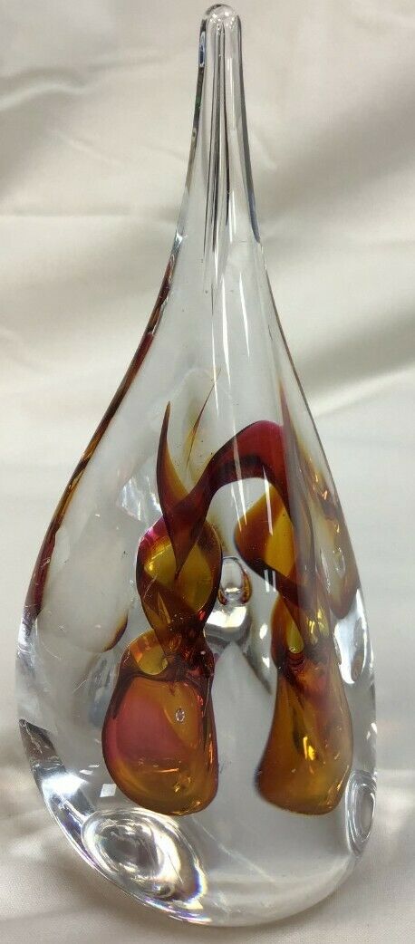 Crystal Glass Tear Drop Paperweight - Image 2 of 4