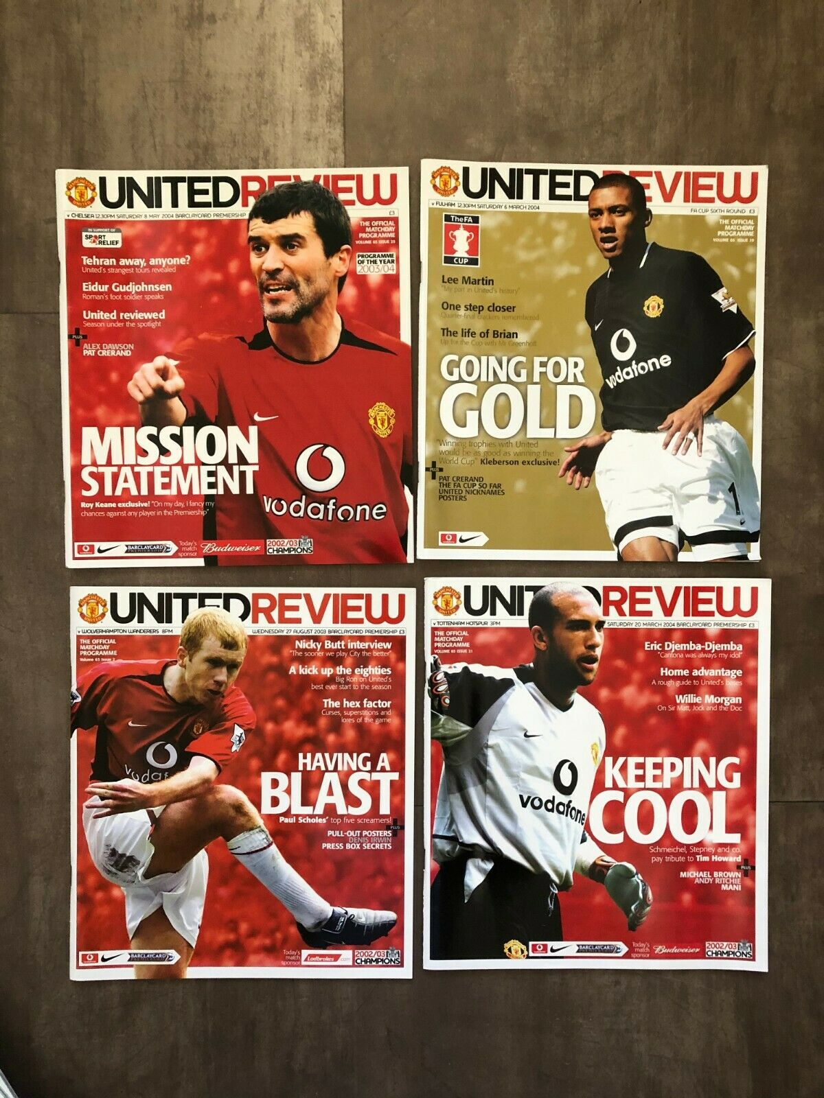 Manchester United Home Programmes 2003-2004 Season - Image 6 of 6