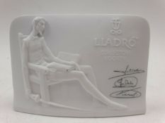 Lladro Society Members Porcelain Plaque 1985
