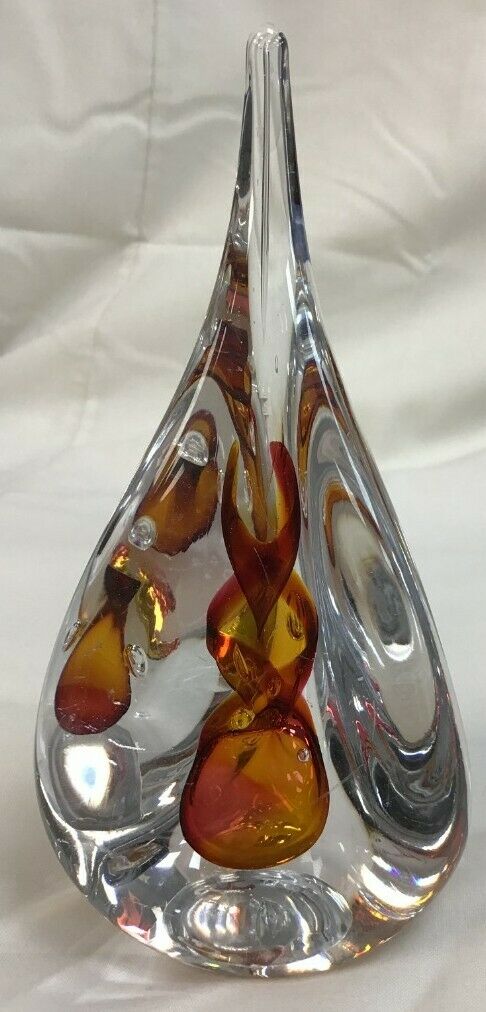 Crystal Glass Tear Drop Paperweight - Image 3 of 4