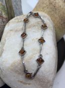 Baltic Amber Sterling Silver Bracelet