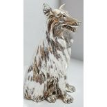 Silver Plated Lassie Dog Ornament. Vivien C