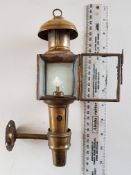 Vintage Brass Small Wall Oil Lamp