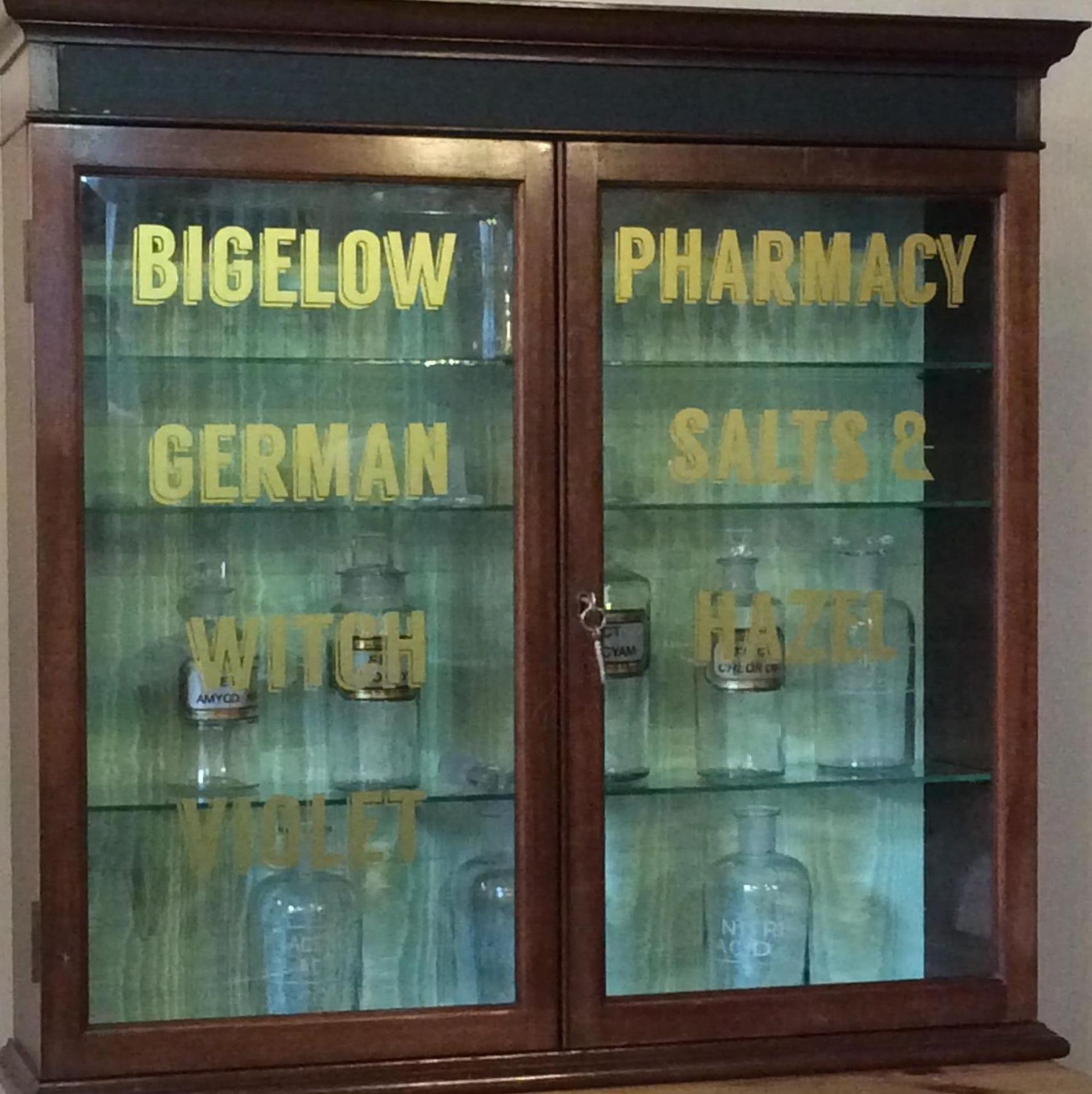 Excellent Pharmacy Mahogany Dispensing Cabinet - Image 8 of 16