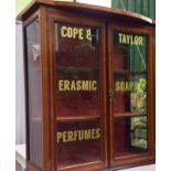 Antique Mahogany Pharmacy Shop countertop Cabinet
