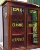 Antique Mahogany Pharmacy Shop countertop Cabinet