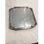 1937 silver butlers tray by, Richard Woodman Burbridge, silvermaker for Harrods