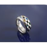 Unisex silver ring