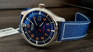 Alpina Startimer Pilot Blue Brand New In Box