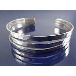 Hard silver bracelet