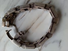 Heavy Silver Link Bracelet 56.56g