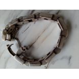 Heavy Silver Link Bracelet 56.56g