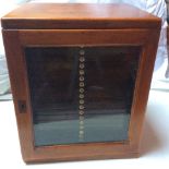 Excellent Antique Edwardian Collectors Cabinet 20 draws counts science