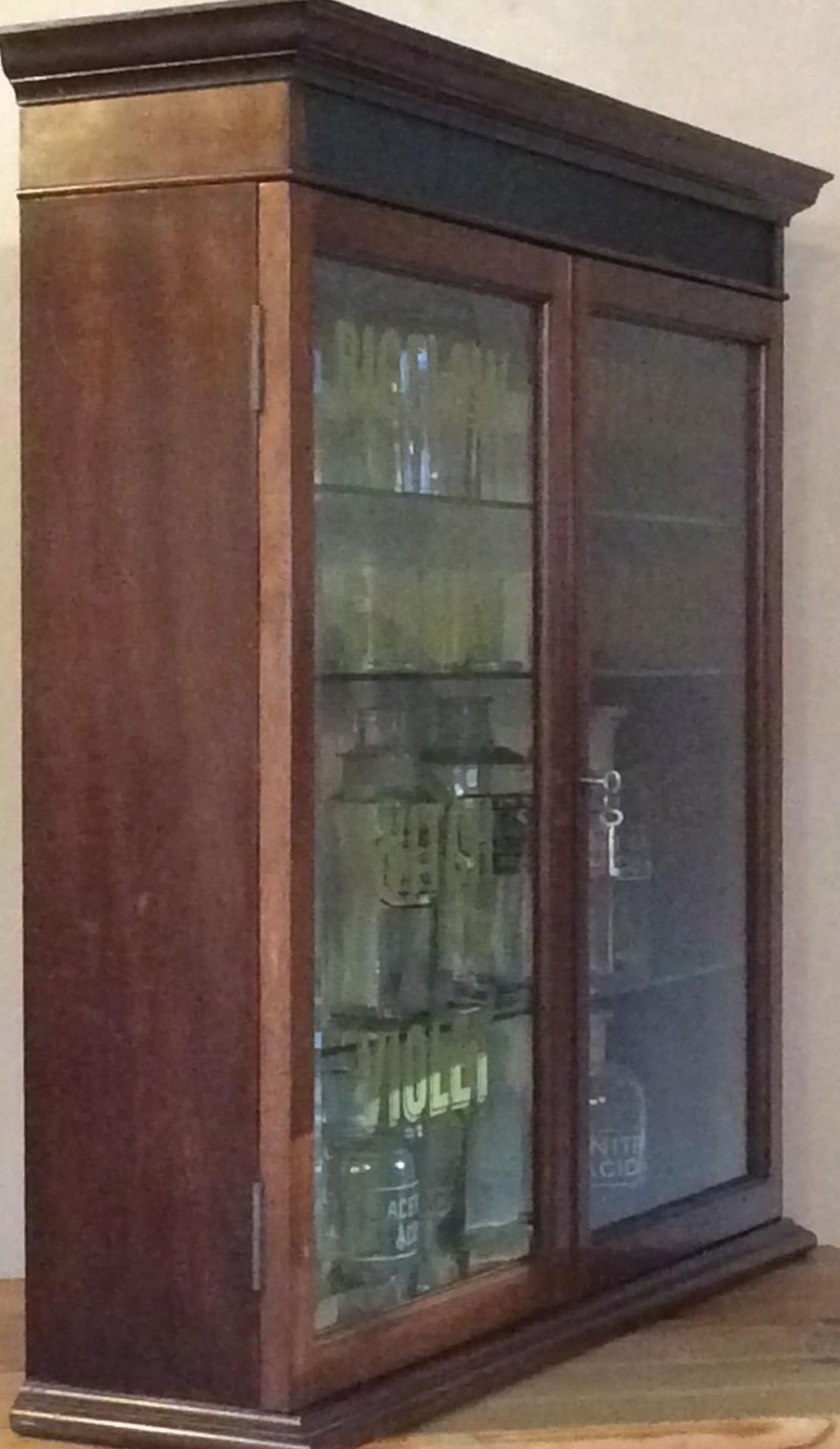 Excellent Pharmacy Mahogany Dispensing Cabinet - Image 11 of 16
