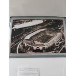 FA Cup Final 1930 with Zeppelin Flying Over Photo