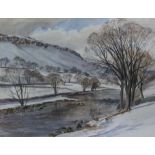 Winter Watercolour by Wilfrid B Tapp (British, 20th c.)