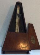 Antique Mahogany Maelzel Paquet Metronome With Bell 1815-1846 French