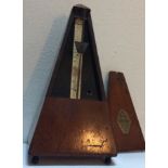 Antique Mahogany Maelzel Paquet Metronome With Bell 1815-1846 French