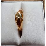 Men's gold and diamond ring