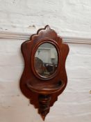 Edwardian Wall Mirror with Shelf