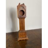 C19th miniature long case clock watch stand