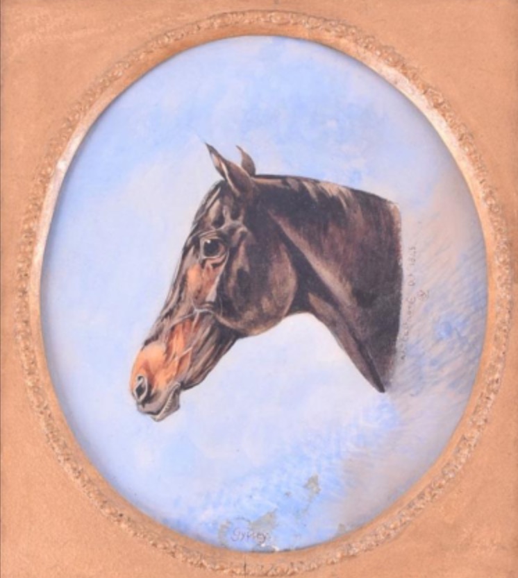 Watercolour of gypsy in a gilt swept Picture frame - Image 7 of 7