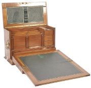 A 19th century combination walnut stationary box and writing slope by James Dewsnap of Sheffield.