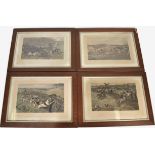 Allen C. Sealy (1850-1927) set of four lithographs