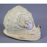 C19th carved cameo conch shell