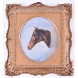 Watercolour of gypsy in a gilt swept Picture frame
