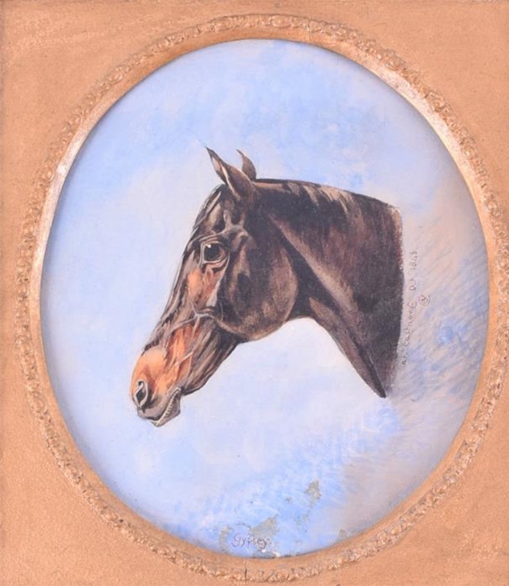 Watercolour of gypsy in a gilt swept Picture frame - Image 4 of 7