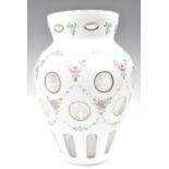 C19th Bohemian White opaline vase