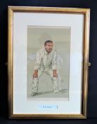 Original Antique VANITY FAIR SPY Lithograph - A. N. Hornby 'Monkey'