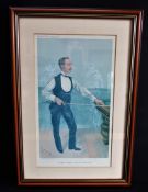 Original Antique VANITY FAIR SPY Lithograph - Billiards 'H.W Stevenson'