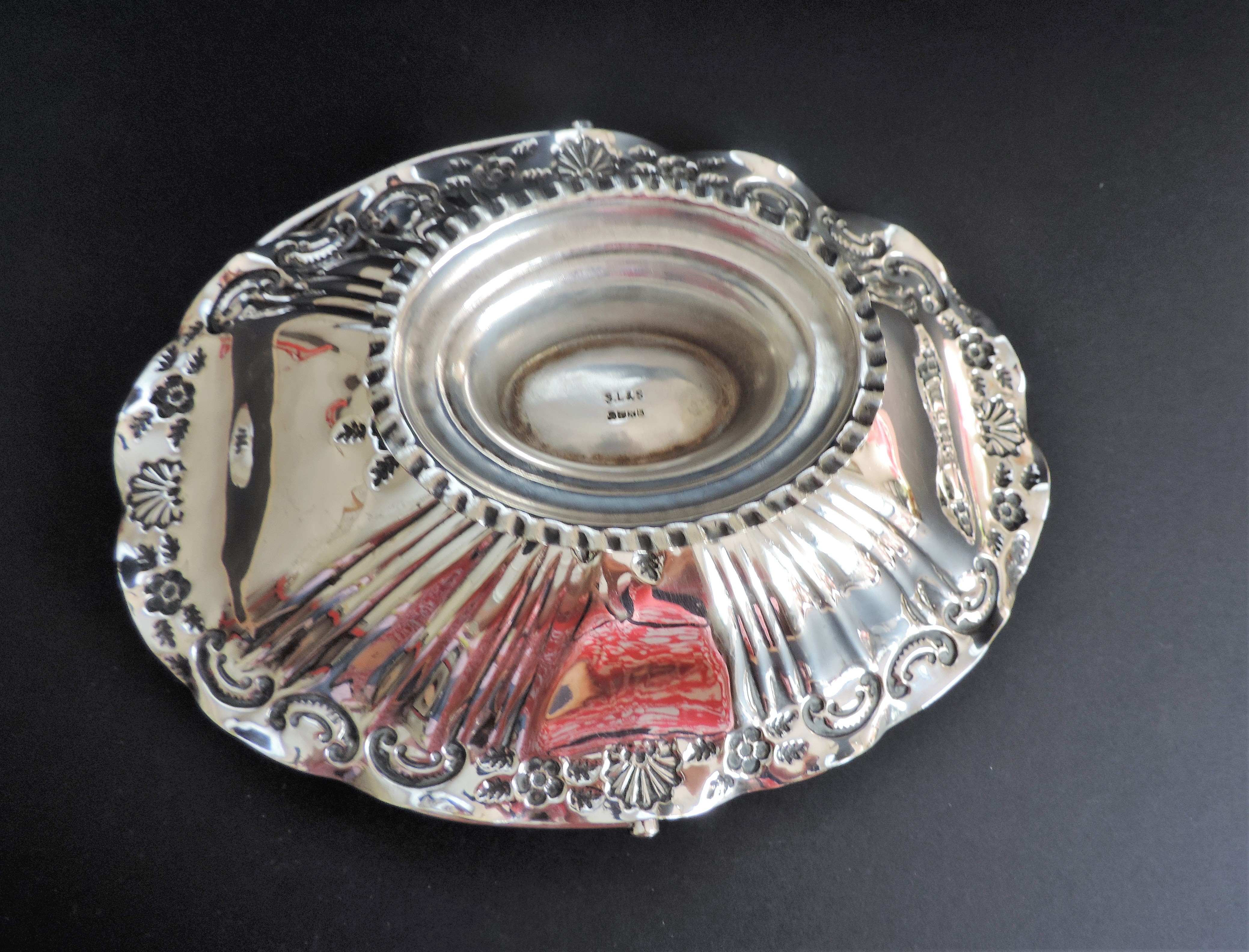 Antique Art Nouveau Silver Plated Cake or Fruit Basket c.1890's - Image 6 of 7