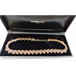 Vintage Amber Crystal Necklace in Gift Presentation Box
