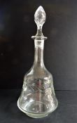 Antique Edwardian Bell Shaped Decanter